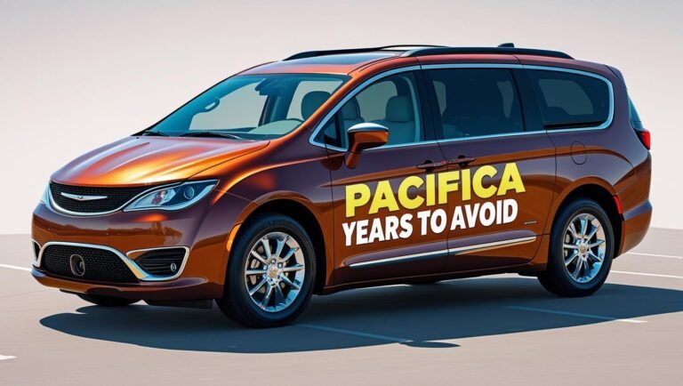 chrysler pacifica years to avoid
